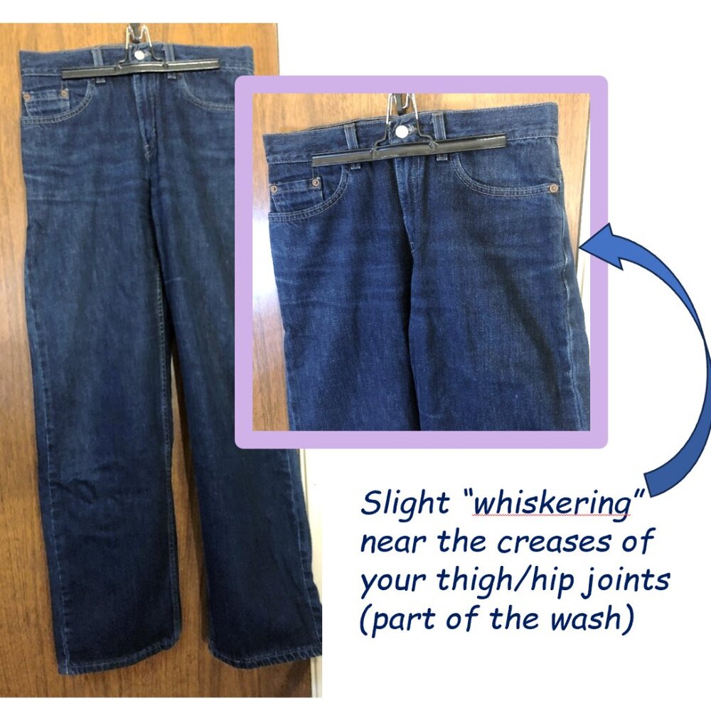 Vintage Y2K Levi's 577 Loose Fit Jeans 8 in a Medium-dark Wash